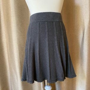 A-line cotton skirt with crocheted-looking detail